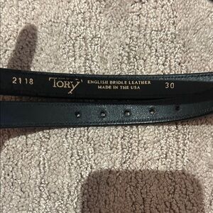 Tory Burch Dark Leather Belt